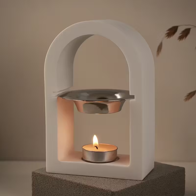 Candle Quotes - Elegant White Crystal Teardrop Silicone Mold