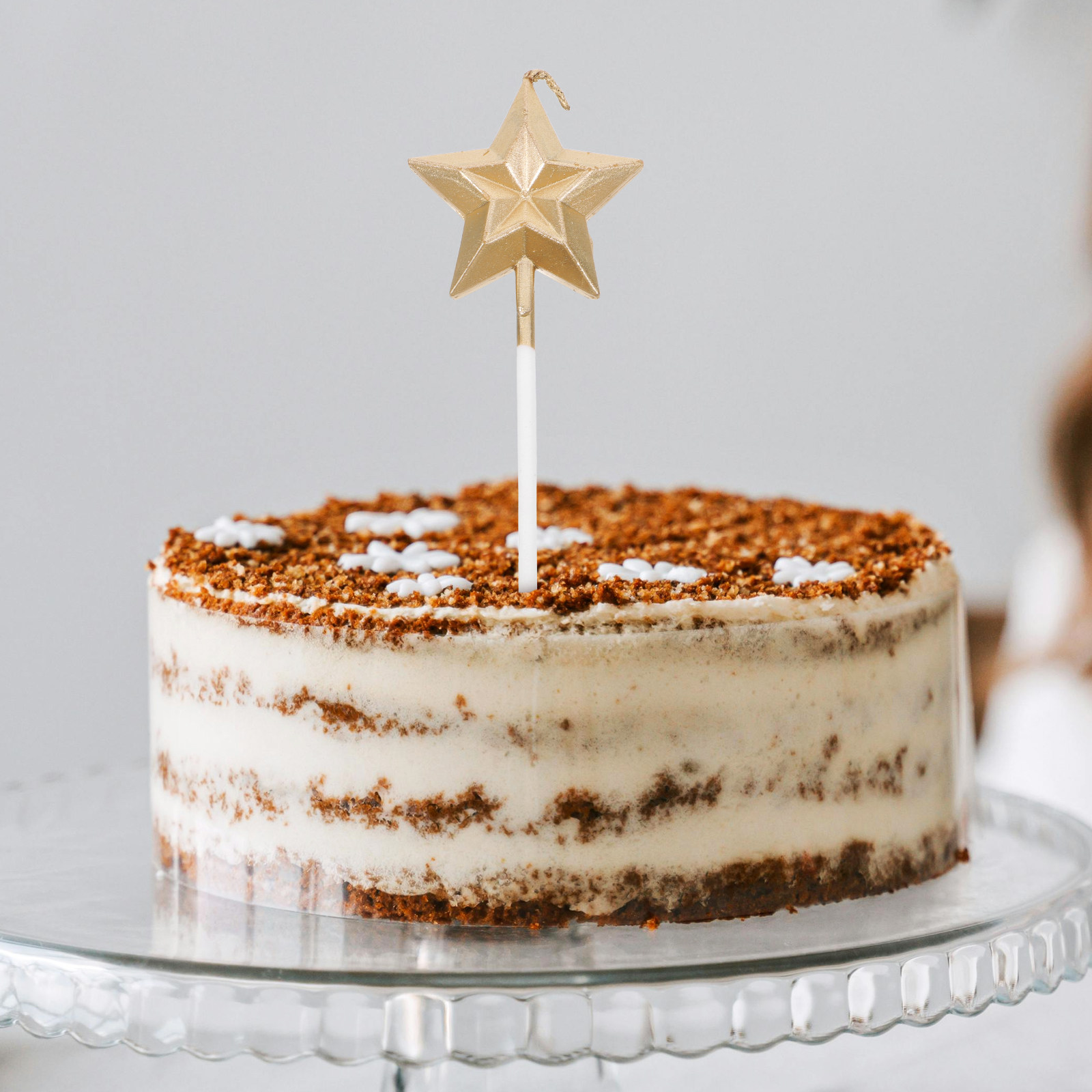 Candle Supplies In - 8Pcs Star Birthday Candles Metallic 3D