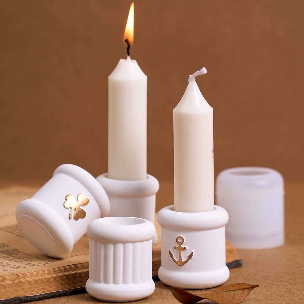 Candle Quotes - Clover Love Anchor Candlestick Silicone Mold