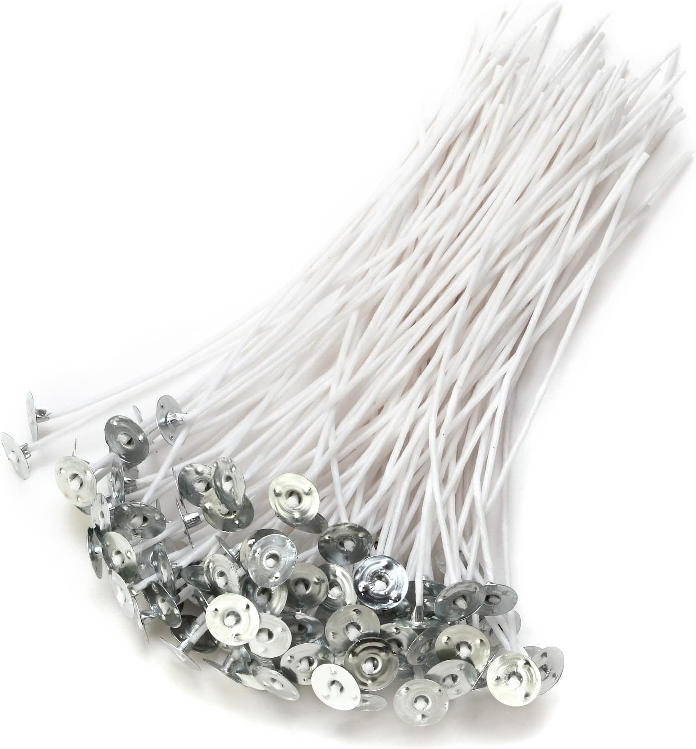 Cotton Wick 6 Inch - 6 Inch Pre-Waxed Cotton Candle Wicks