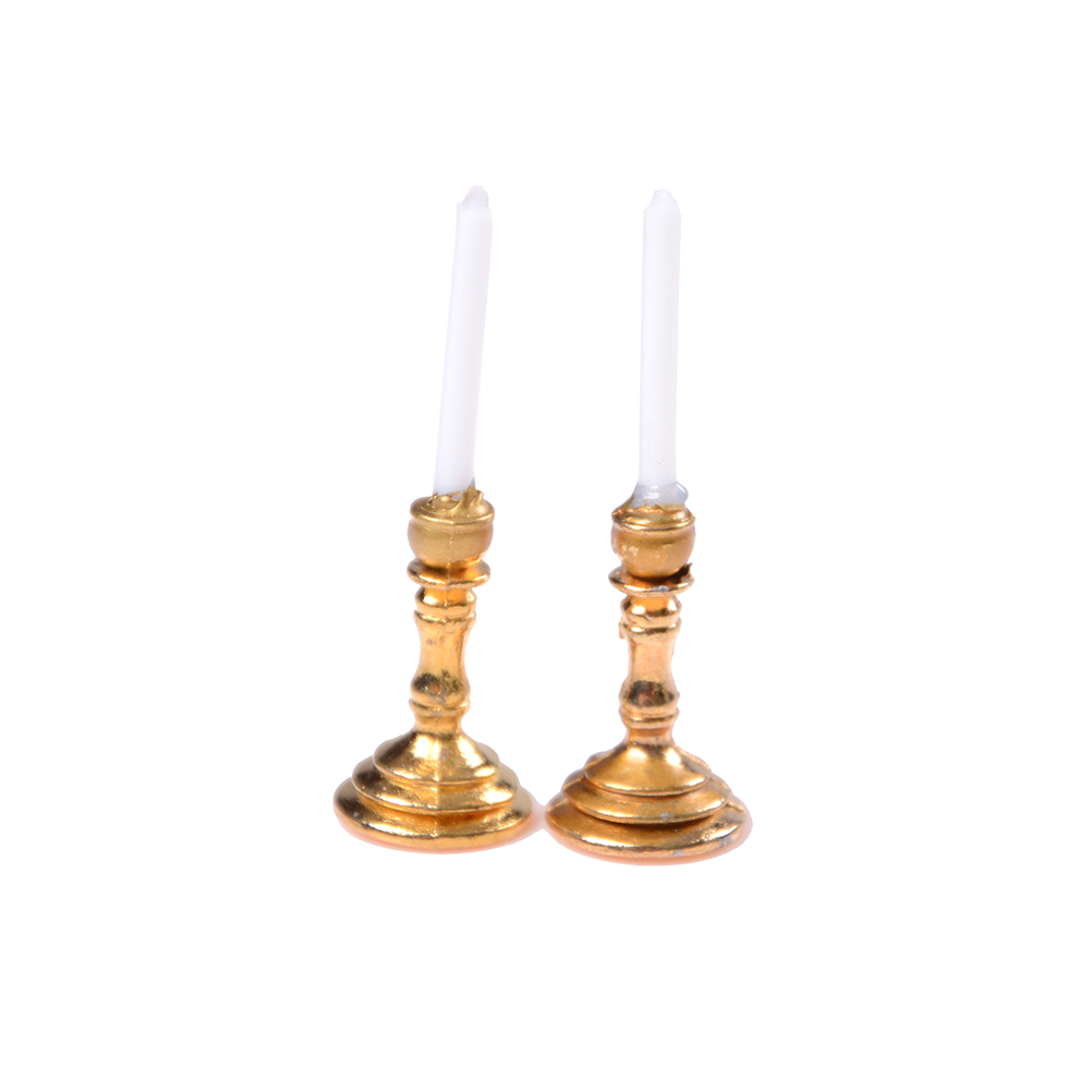 Candle Quotes - 1 Pair of 1:12 Dollhouse Miniature