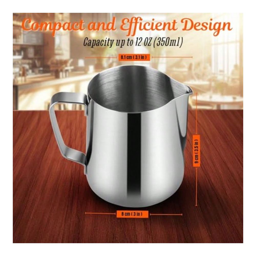 Pour Spout Pitcher - Frothing Pitcher For Barista Use Stainless
