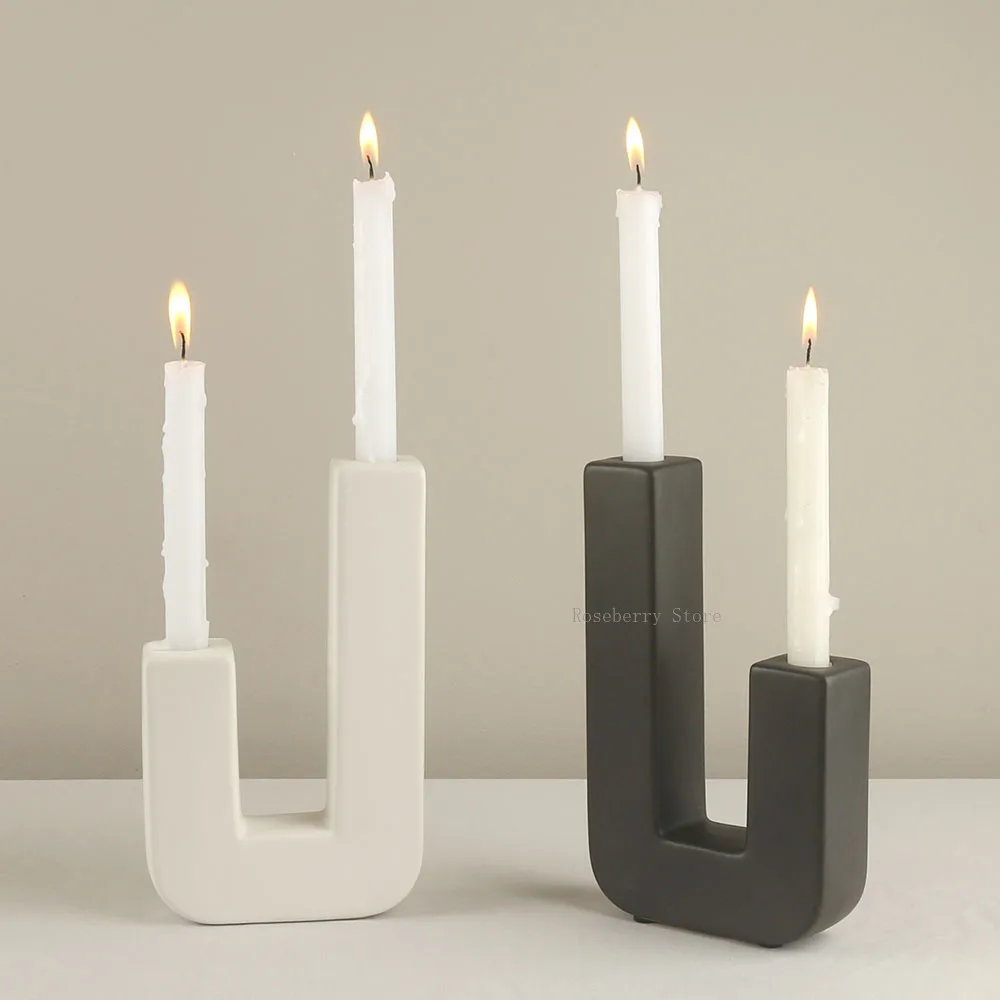 Candle Quotes - Geometry Candlestick Silicone Mould U Shape