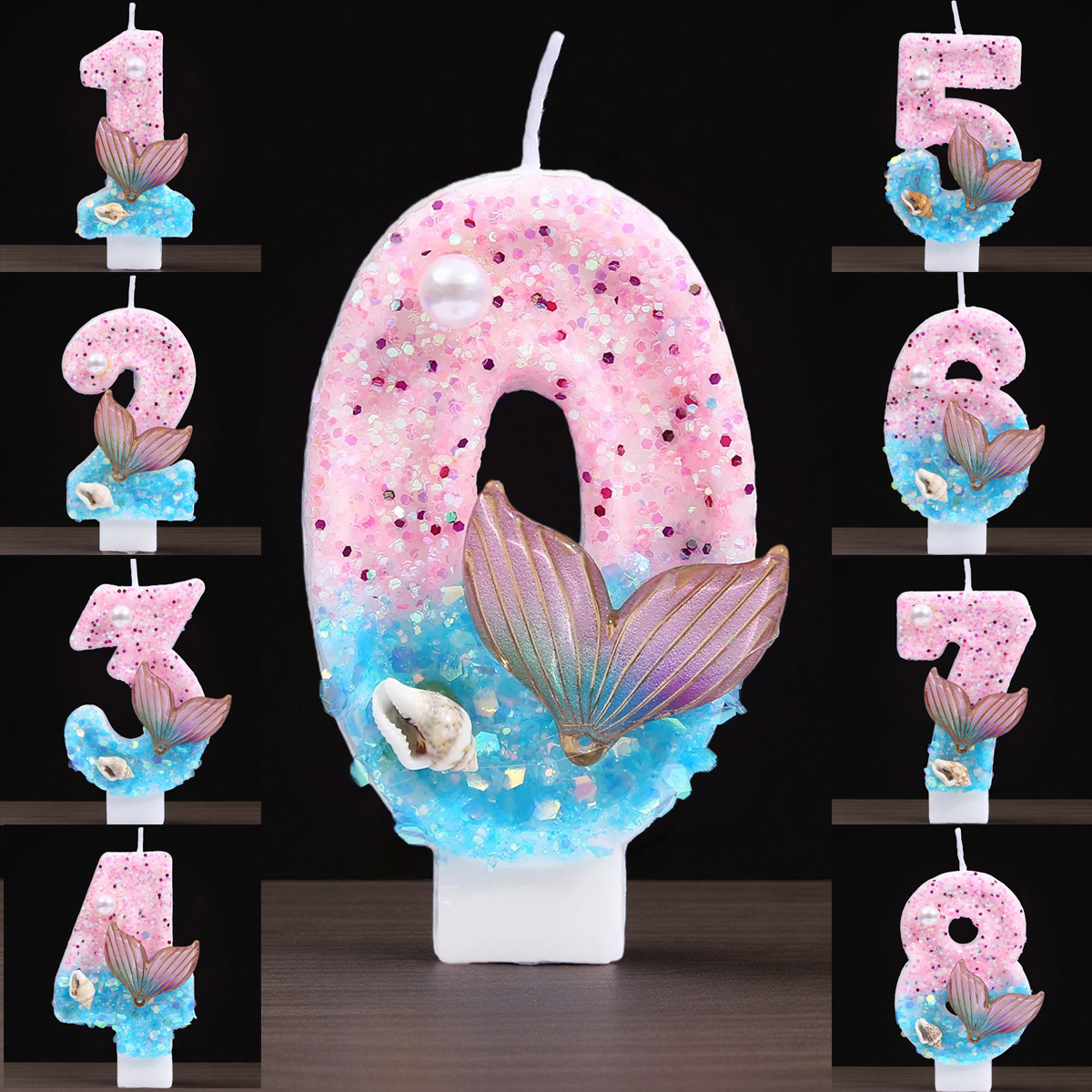 Gradient Blue Shell Pearl Crea - Candle Supplies In ulasan dan harga