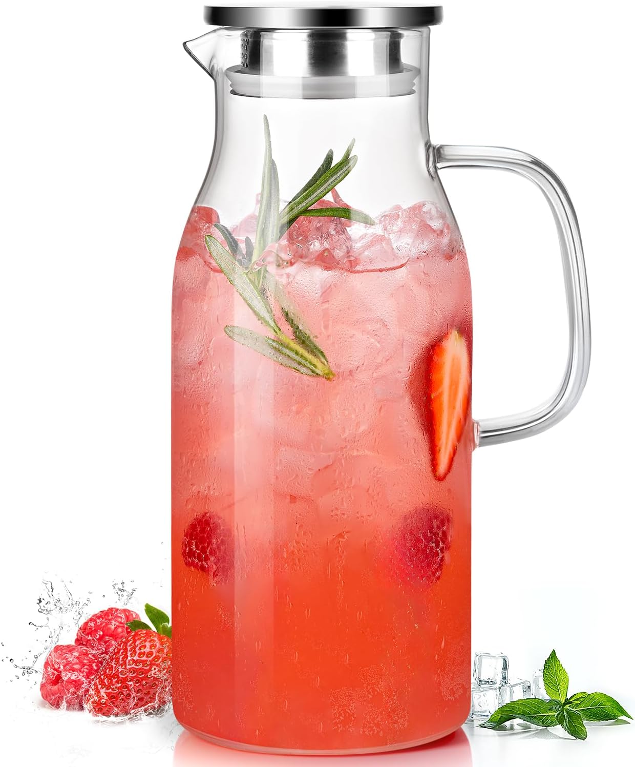 68oz Borosilicate Glass Pitche - Pour Spout Pitcher ulasan dan harga