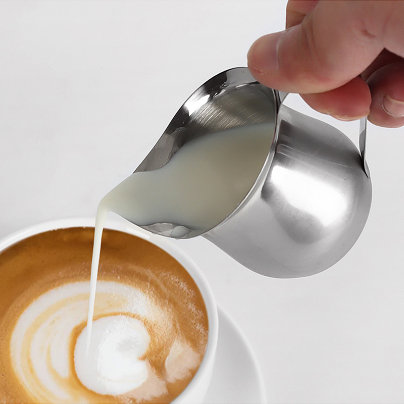 Kitchen Stainless Steel Creame - Pour Spout Pitcher ulasan dan harga
