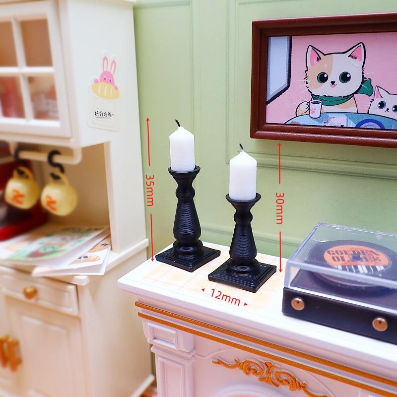 4Pcs 1/12 Dollhouse Mini Simul - Candle Quotes ulasan dan harga
