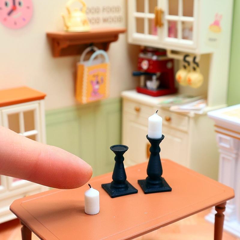4Pcs 1/12 Dollhouse Mini Simul - Candle Quotes ulasan dan harga