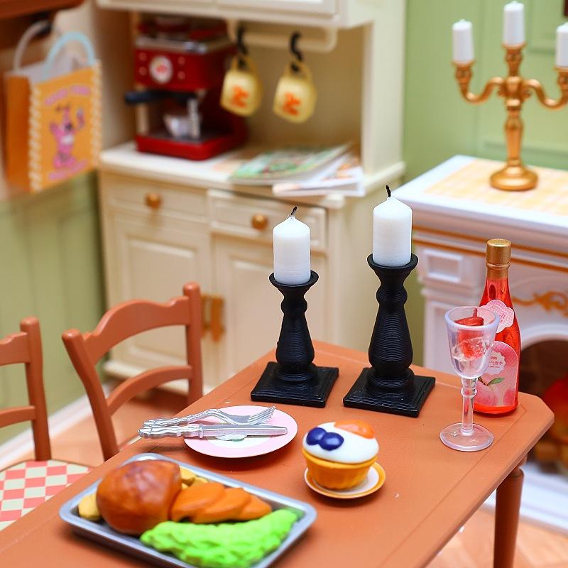 4Pcs 1/12 Dollhouse Mini Simul - Candle Quotes ulasan dan harga