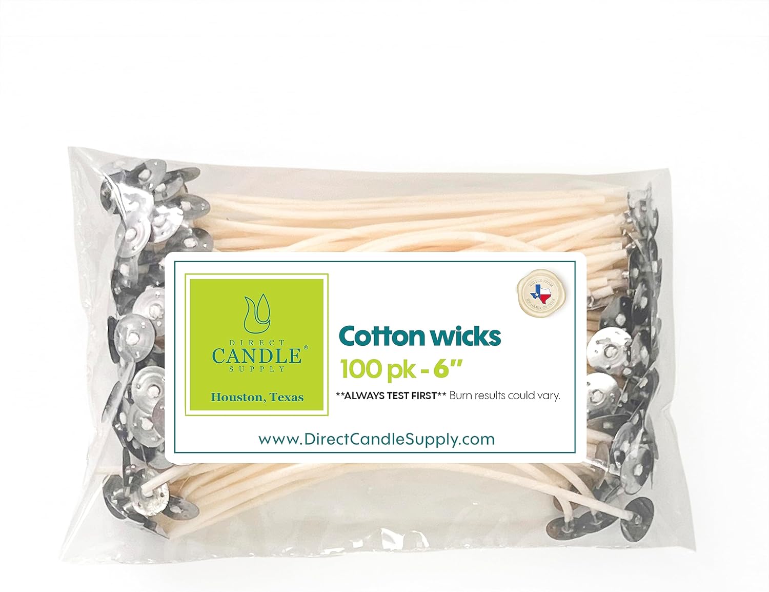 6 Inch Pre-Waxed Cotton Candle - Cotton Wick 6 Inch ulasan dan harga