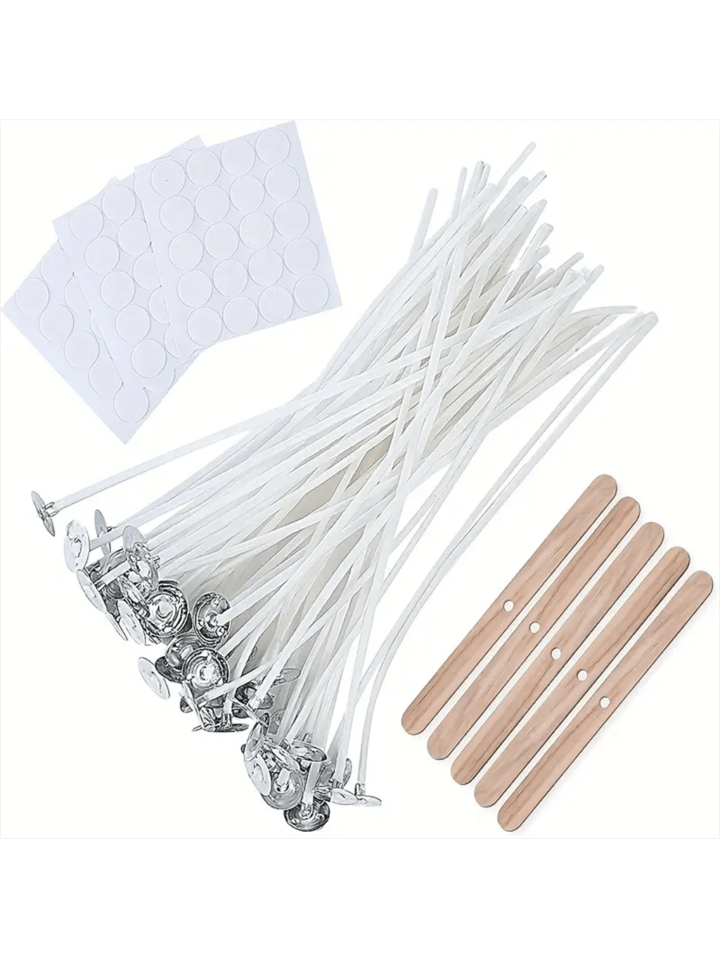 100Pcs Cotton Candle Wick 15cm - Cotton Wick 6 Inch ulasan dan harga