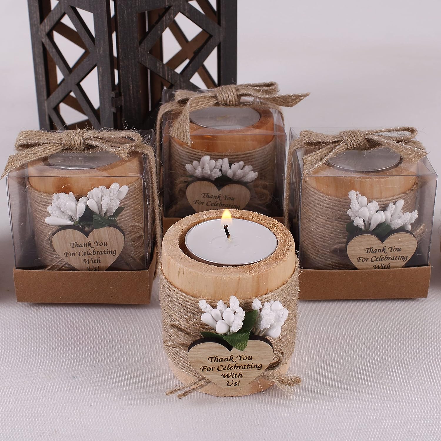 6/12/24PCS Guest Gift Candle f - Candle Quotes ulasan dan harga