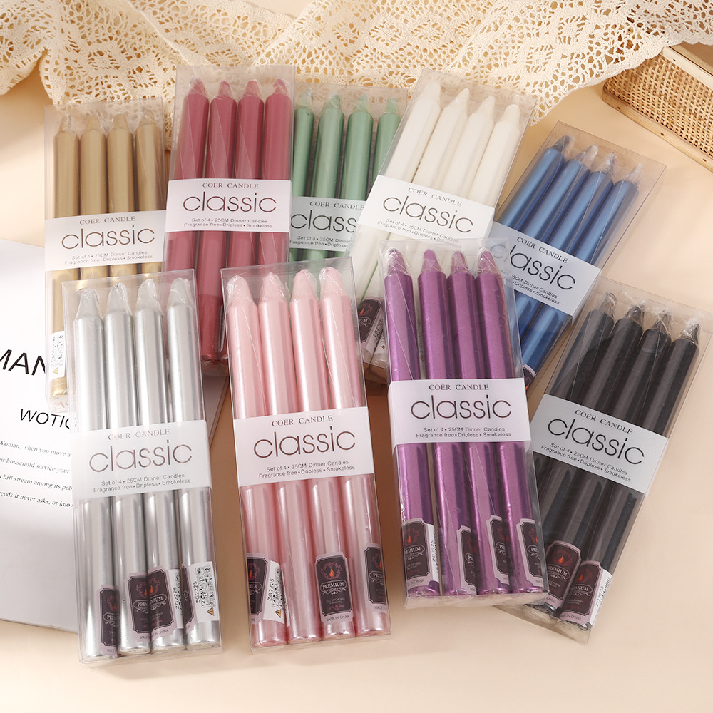 25cm 2pcs PVC electroplatedcol - Candle Quotes ulasan dan harga