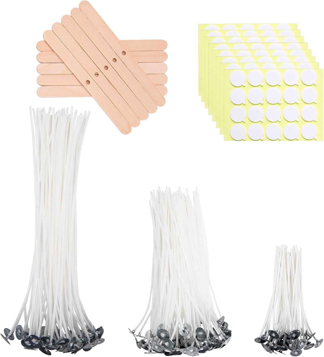 160pcs Pre-Waxed Candle Wicks  - Cotton Wick 6 Inch ulasan dan harga