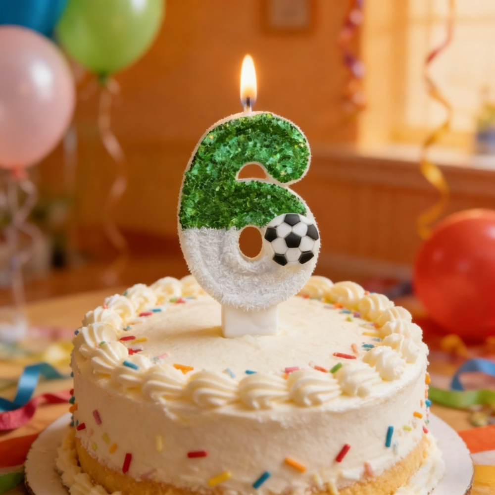 Football Shape Number Cake Can - Candle Supplies In ulasan dan harga