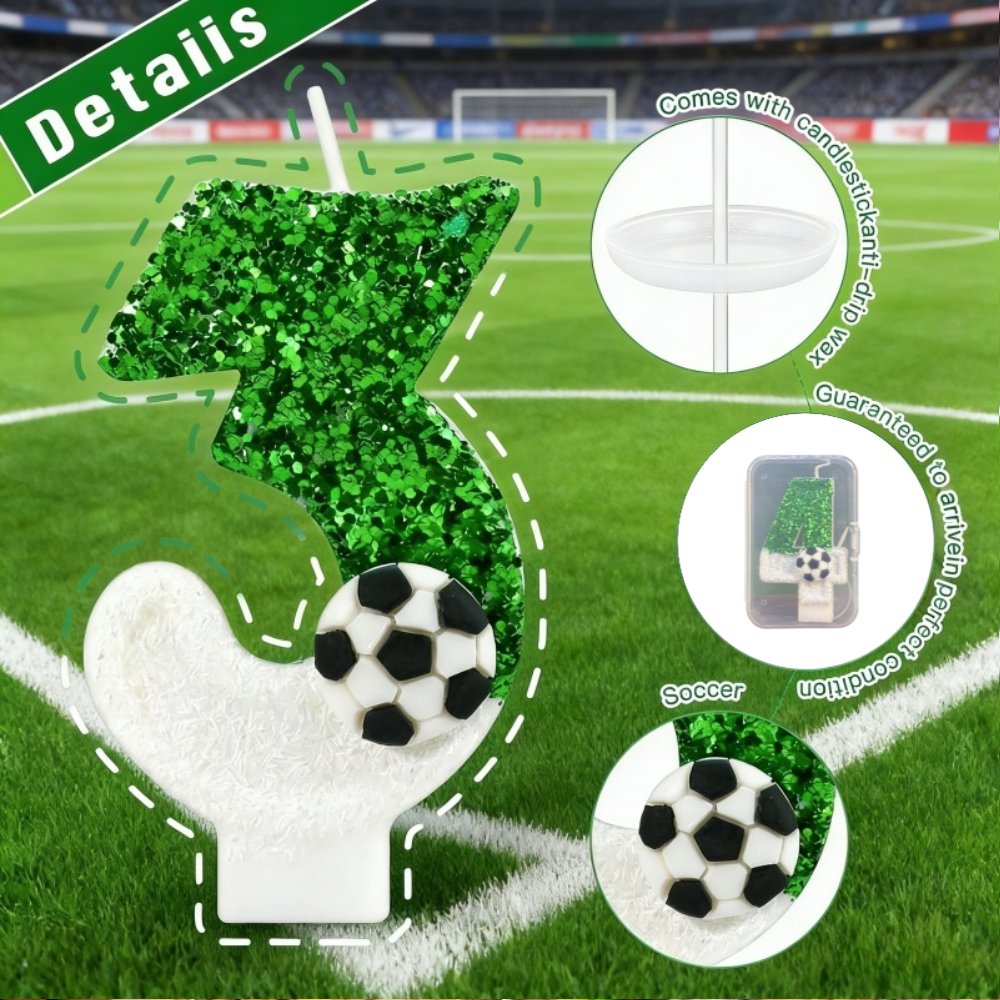 Football Shape Number Cake Can - Candle Supplies In ulasan dan harga