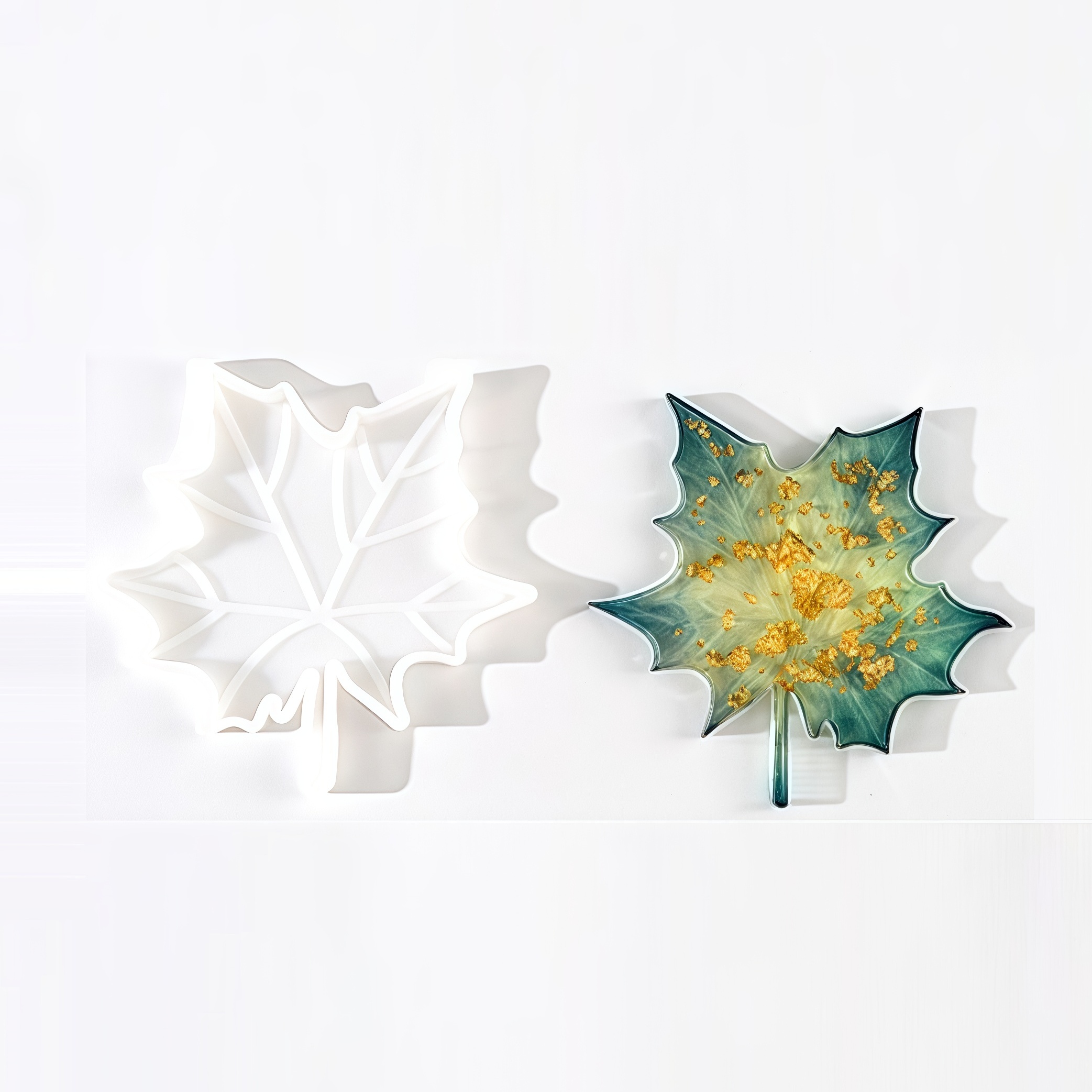 1PC Maple Leaf shaped Silicone - Candle Supplies In ulasan dan harga