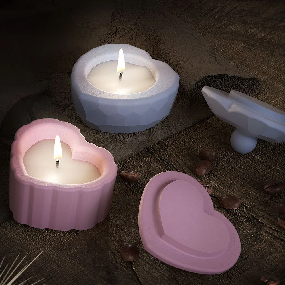 Strip Love Shape Candlestick M - Candle Quotes ulasan dan harga