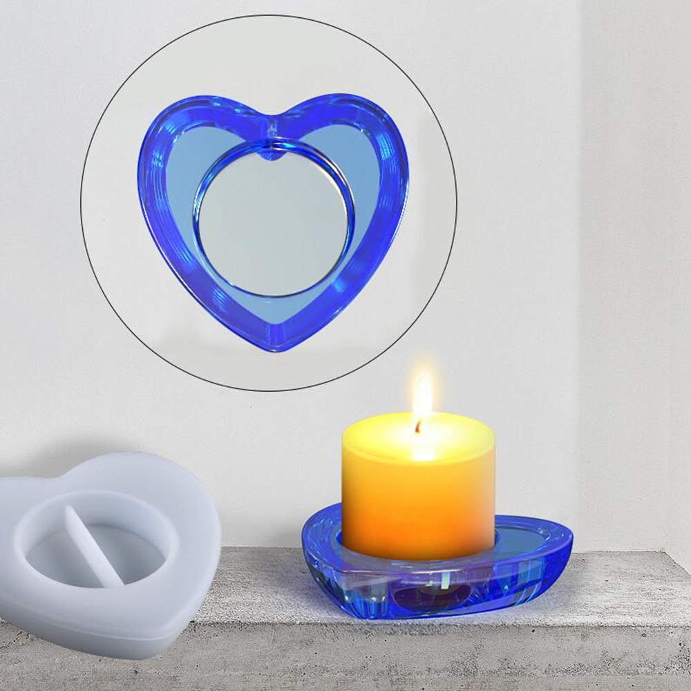 Oval Candlestick Silicone Hear - Candle Quotes ulasan dan harga