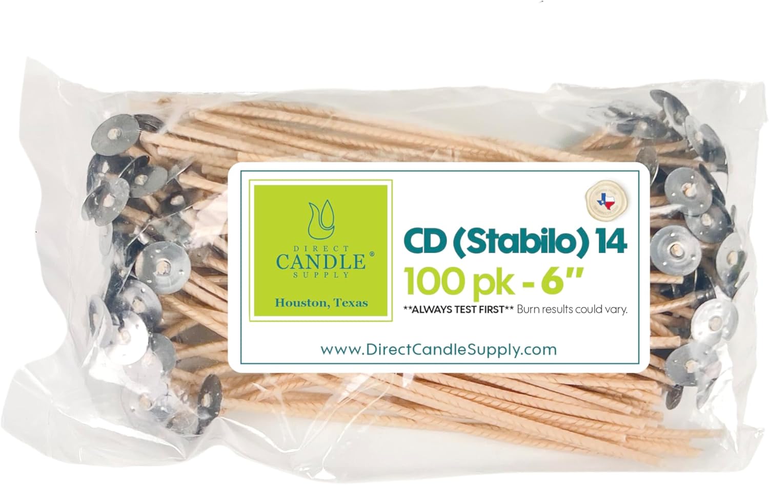 100pcs 6-inch CD-14 Cotton Can - Cotton Wick 6 Inch ulasan dan harga