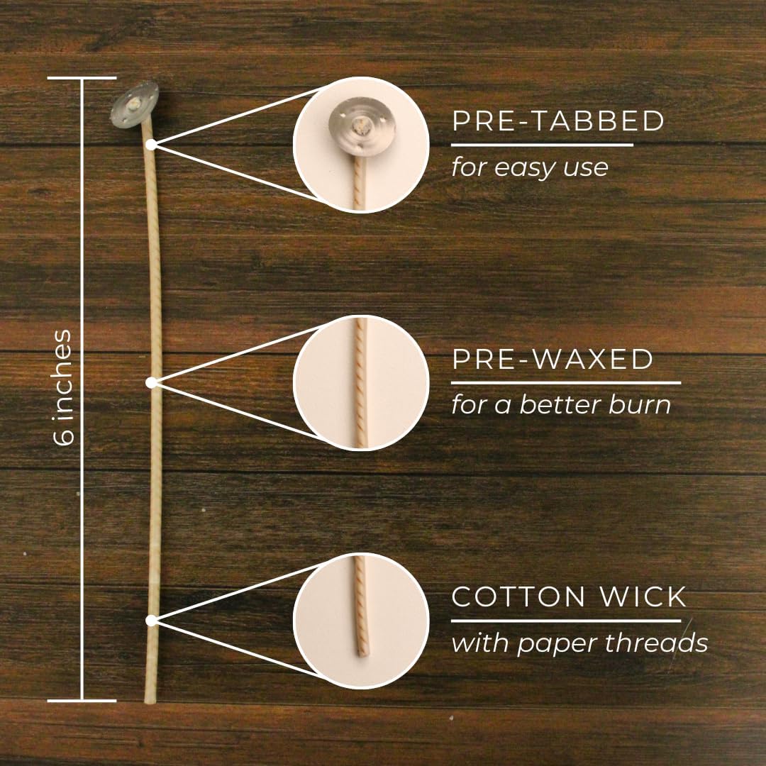 100pcs 6-inch CD-14 Cotton Can - Cotton Wick 6 Inch ulasan dan harga
