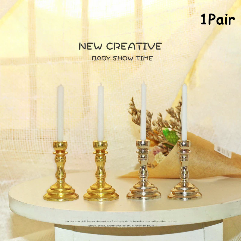 New 1Pair 1:12 Dollhouse Minia - Candle Quotes ulasan dan harga