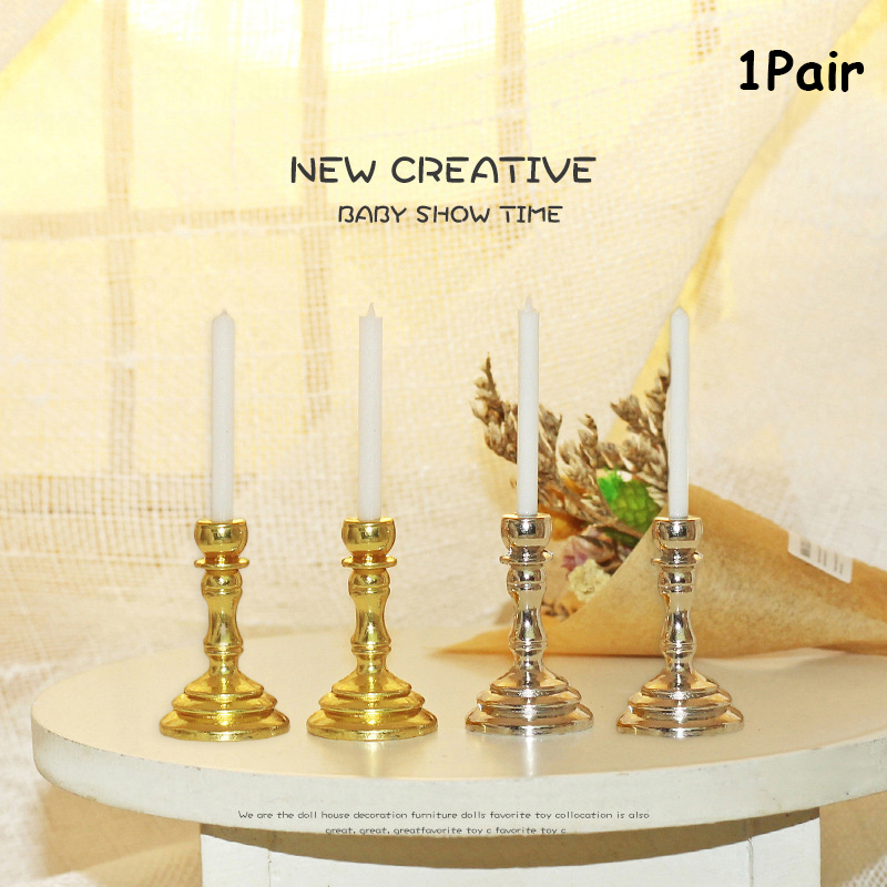⭐ 1Pair 1:12 Dollhouse Miniatu - Candle Quotes ulasan dan harga