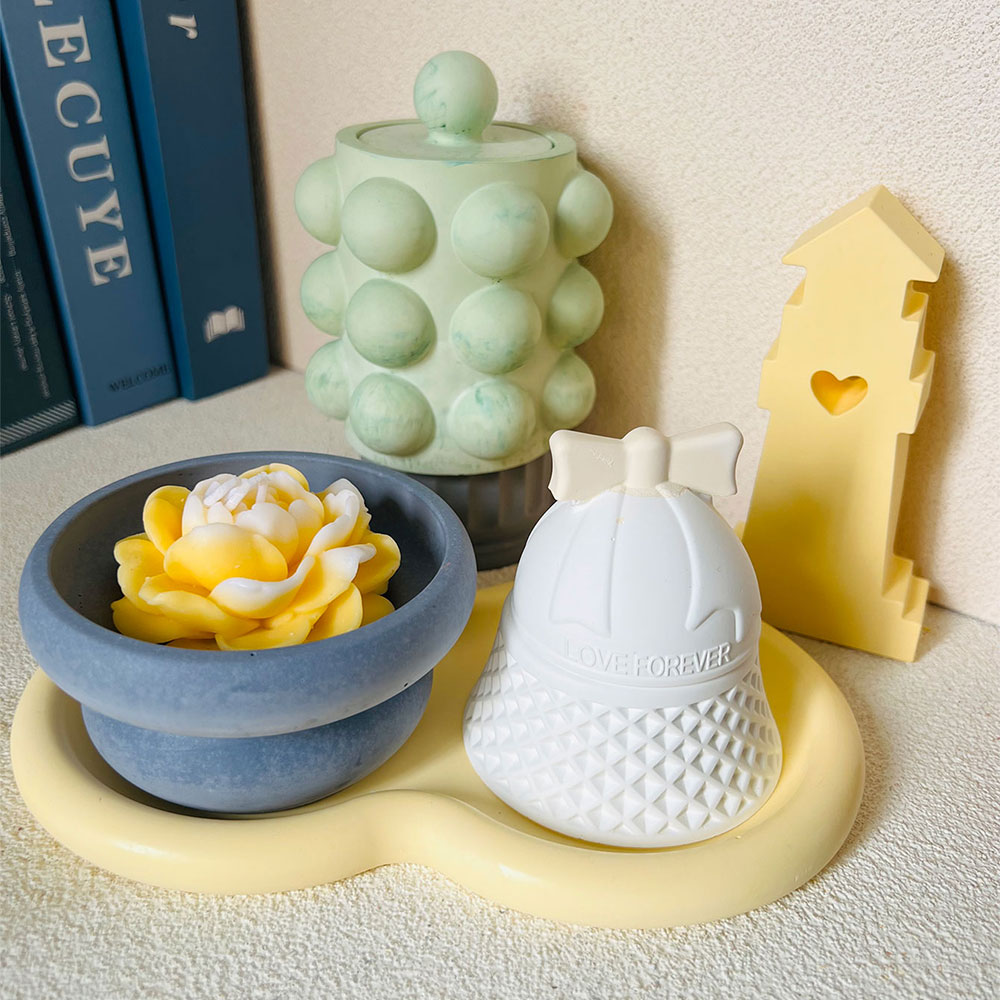 Bubble Jar Candle Vessel Concr - Candle Quotes ulasan dan harga