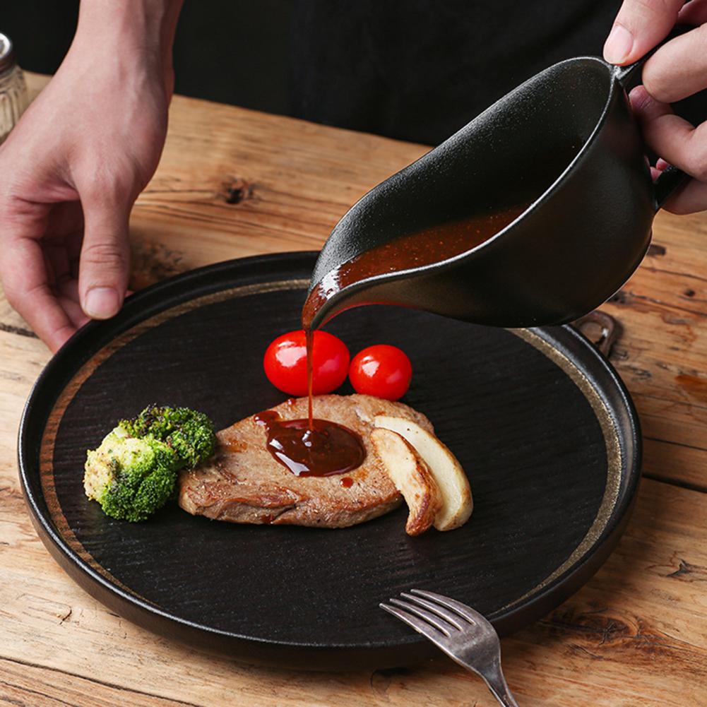 Sauce Dispenser Ceramic Sauce  - Pour Spout Pitcher ulasan dan harga