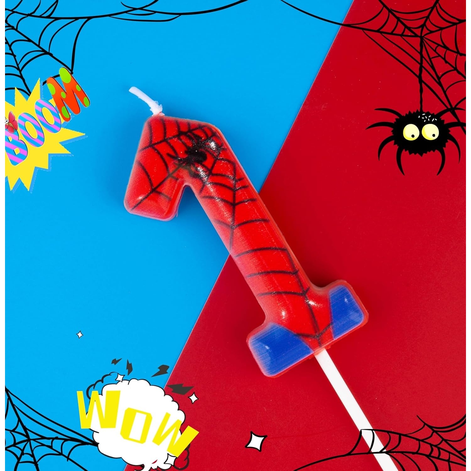 Spider Party 0-9 Birthday Cand - Candle Supplies In ulasan dan harga