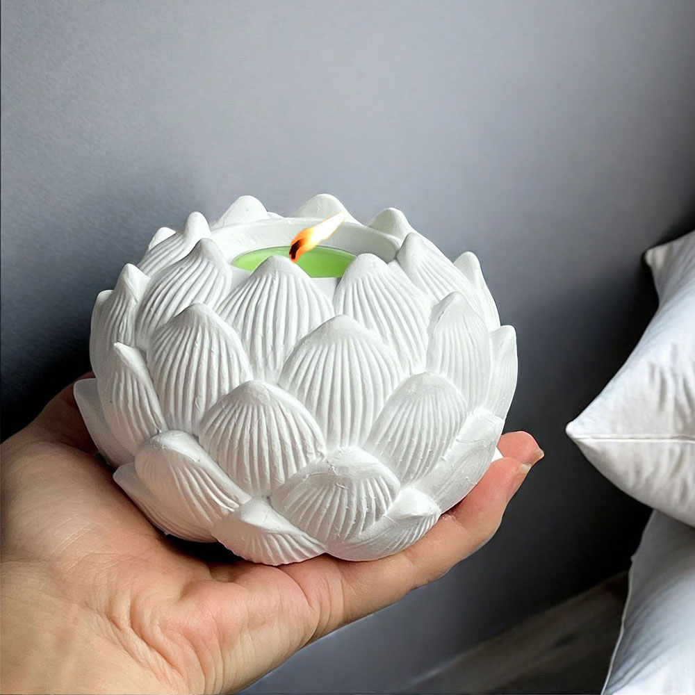 Lotus Candlestick Silicone Mol - Candle Quotes ulasan dan harga