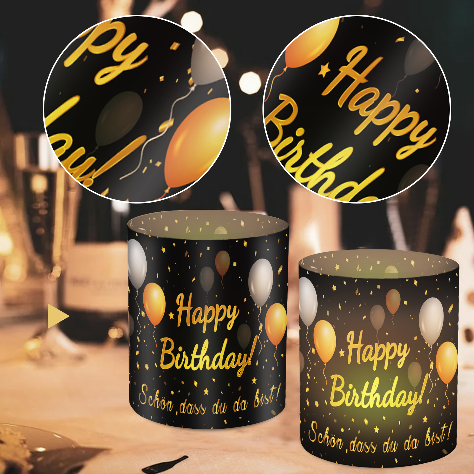 12pcs Happy Birthday Candle Ta - Candle Quotes ulasan dan harga