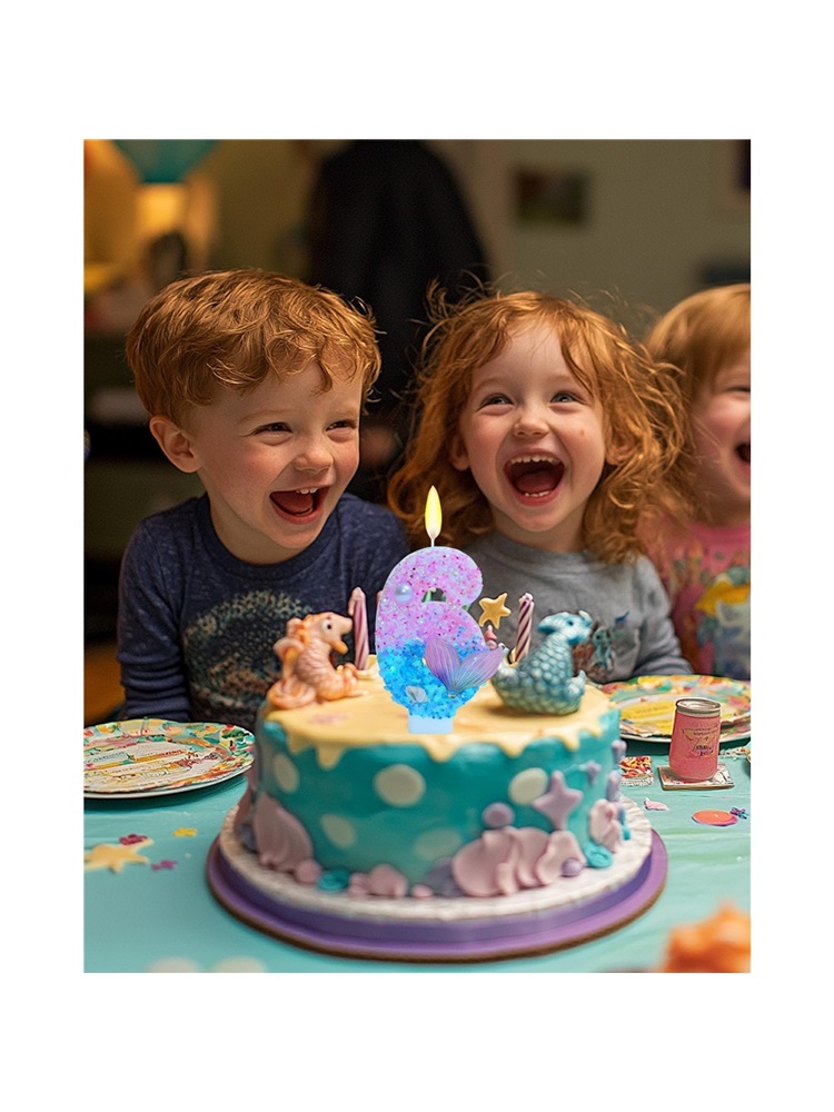 Mermaid Themed Birthday Candle - Candle Supplies In ulasan dan harga