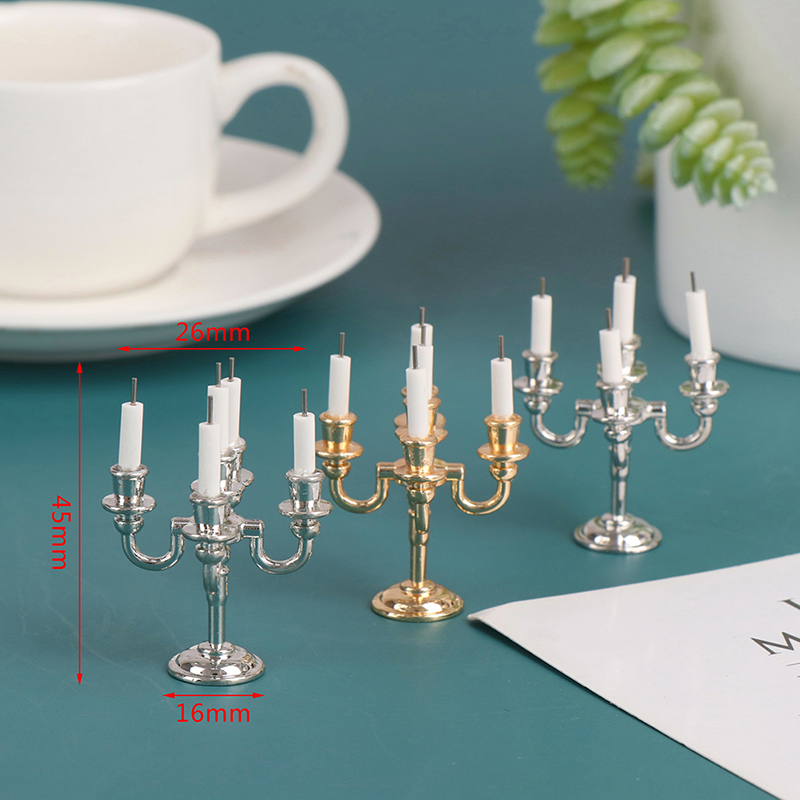 1Pair 1:12 Dollhouse Mini Tabl - Candle Quotes ulasan dan harga