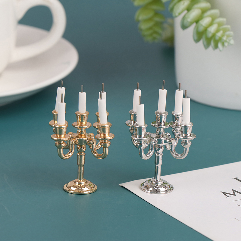 1Pair 1:12 Dollhouse Mini Tabl - Candle Quotes ulasan dan harga