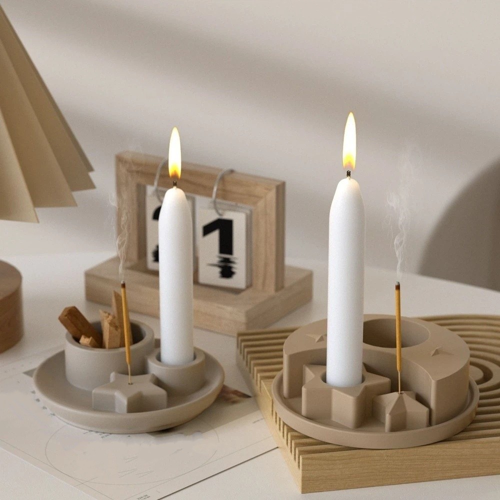 Handmade Moon Candlestick Sili - Candle Quotes ulasan dan harga